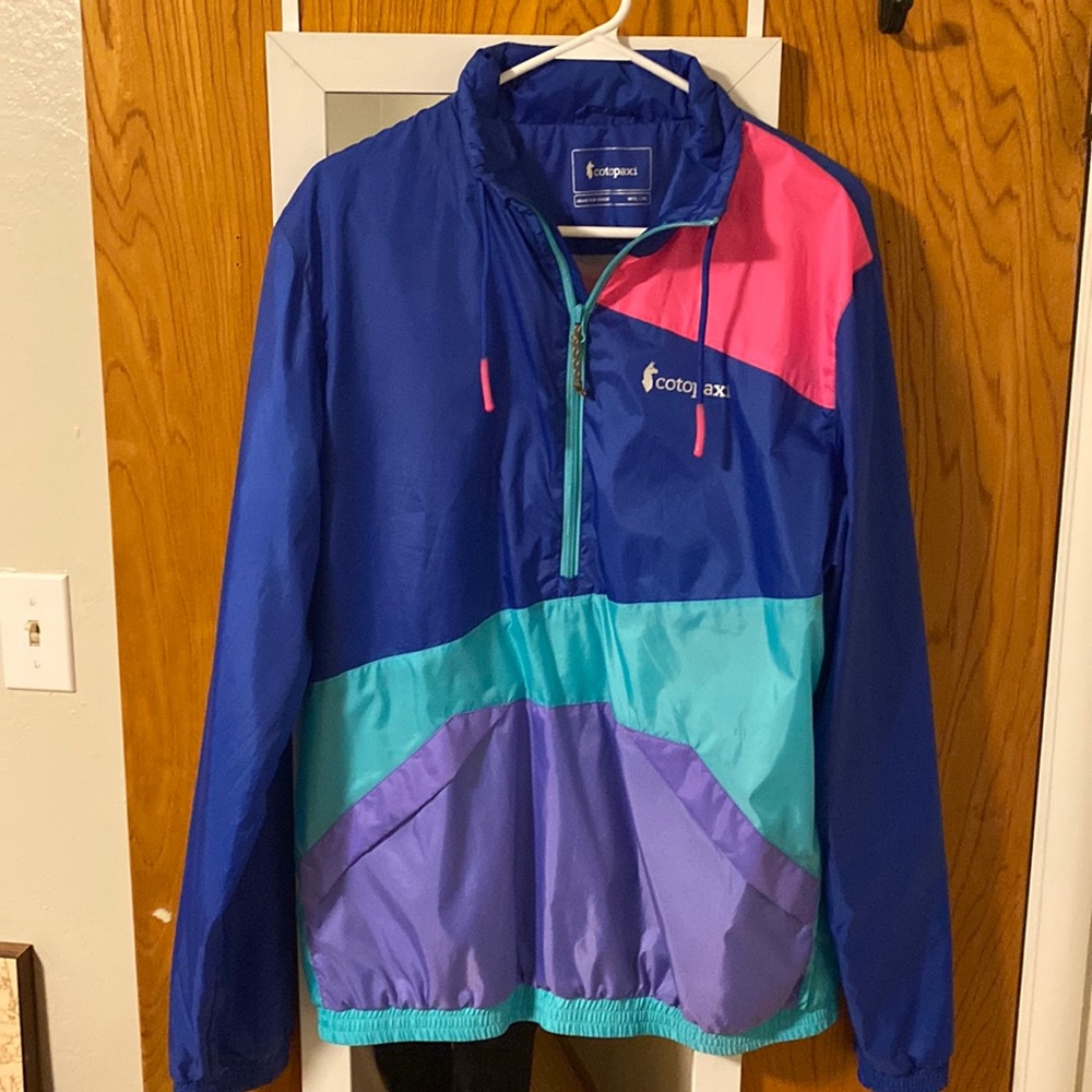Cotopaxi bright colored jacket